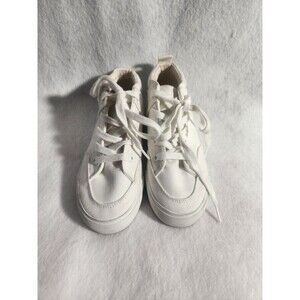 Hurley Size 2 Carrie 1566108 White Canvas Sneaker Tennis Shoe